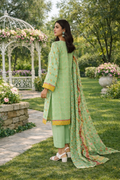 Garden Elegance in Pastel Green